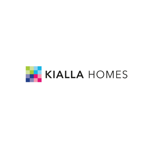 Kialla Homes logo featuring colorful squares and text